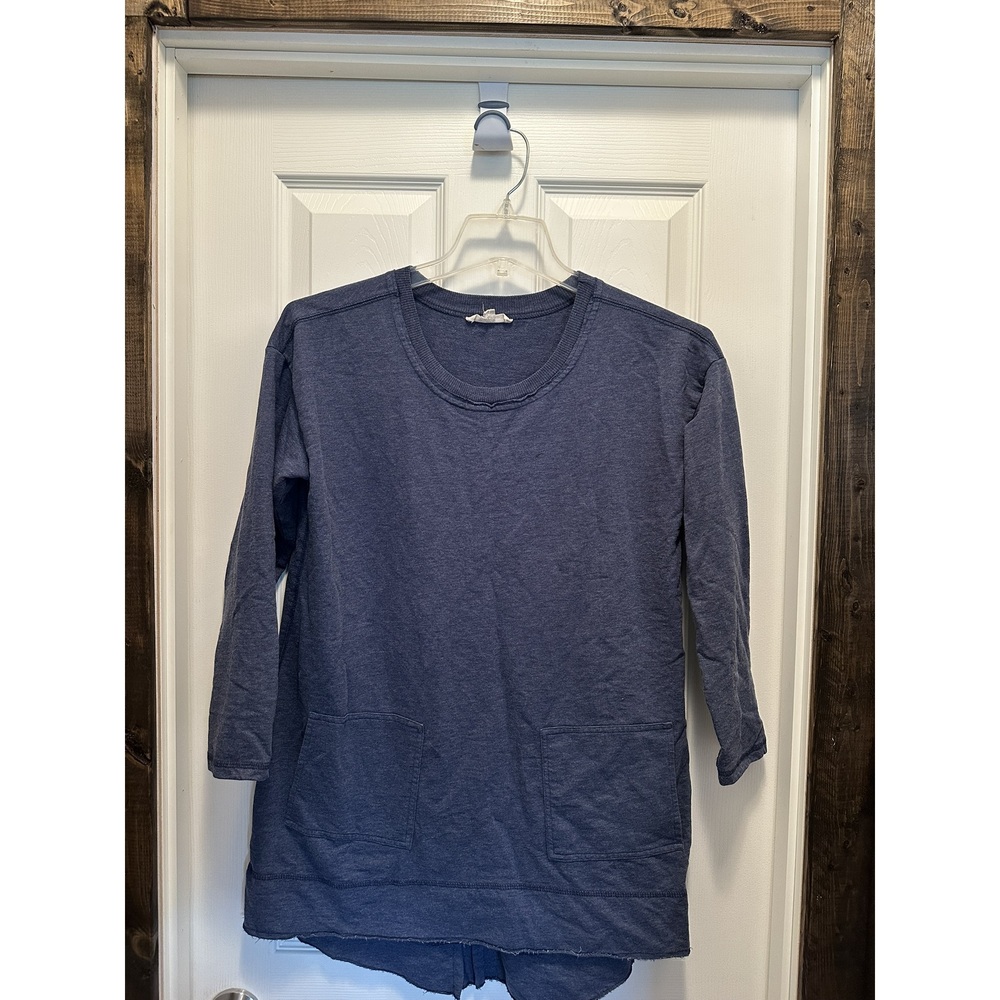 Indigo Thread Co. Sweatshirt Top S blue Sweatshirt Lounge Tunic Small